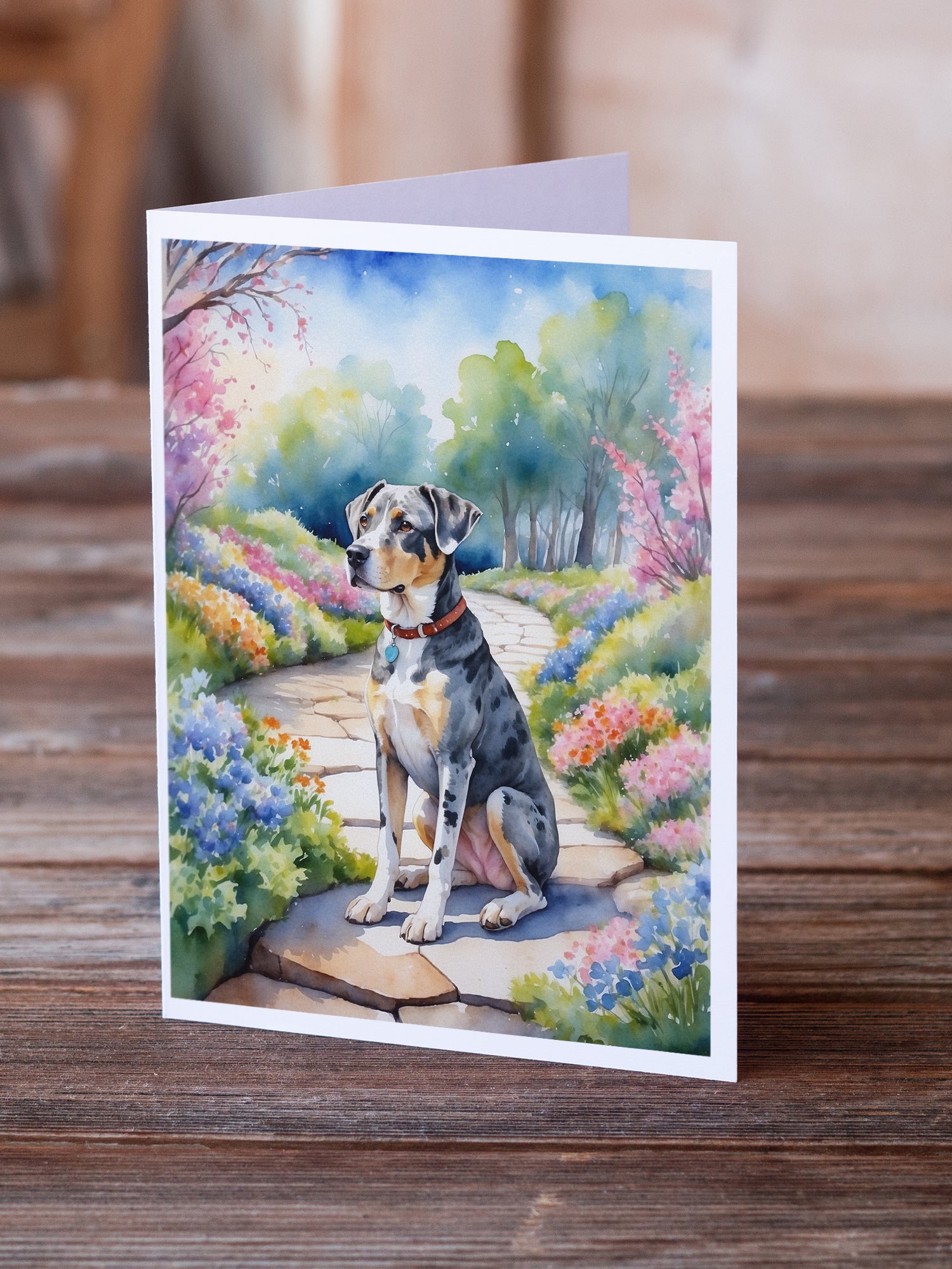 Buy this Catahoula Spring Path Greeting Cards Pack of 8