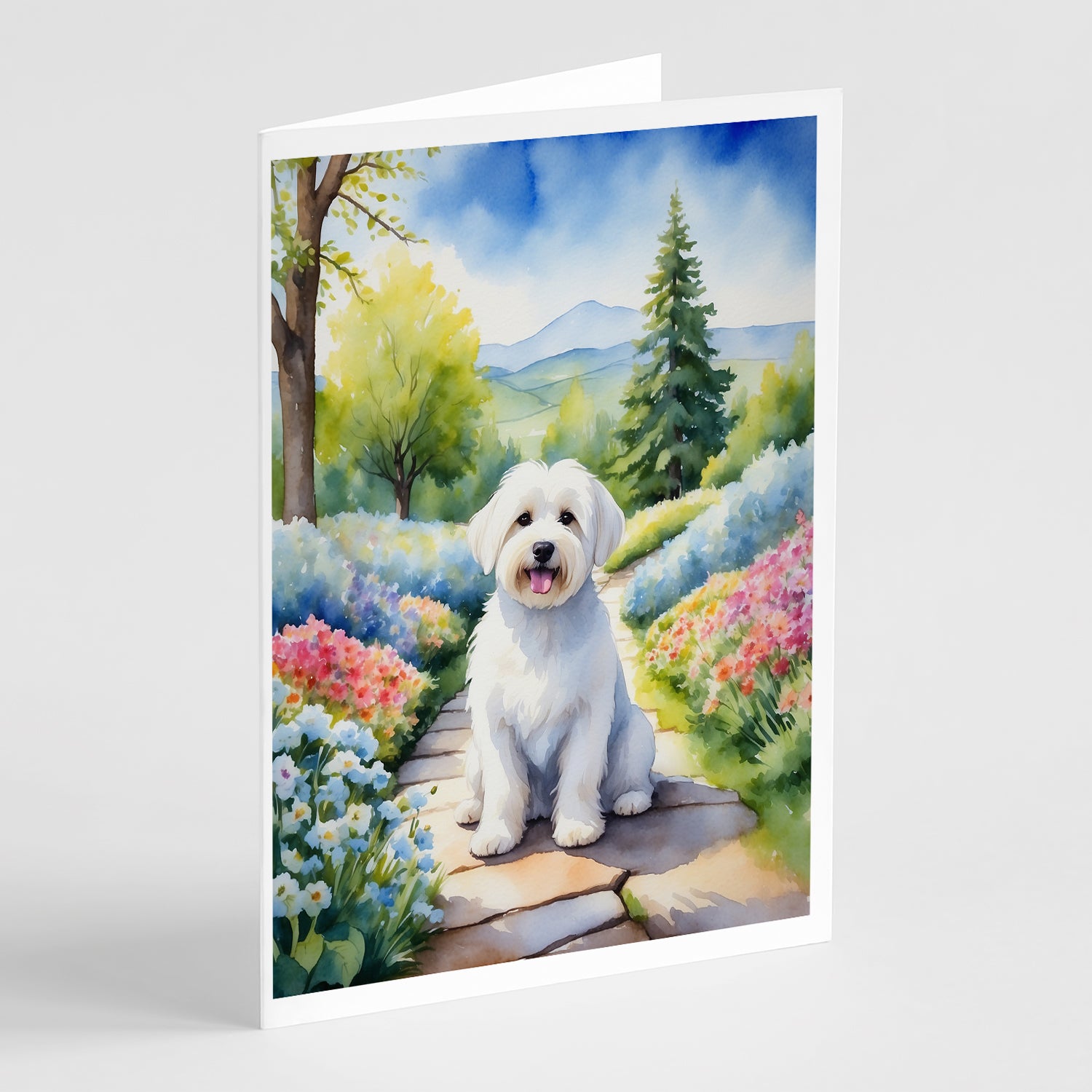 Buy this Coton de Tulear Spring Path Greeting Cards Pack of 8
