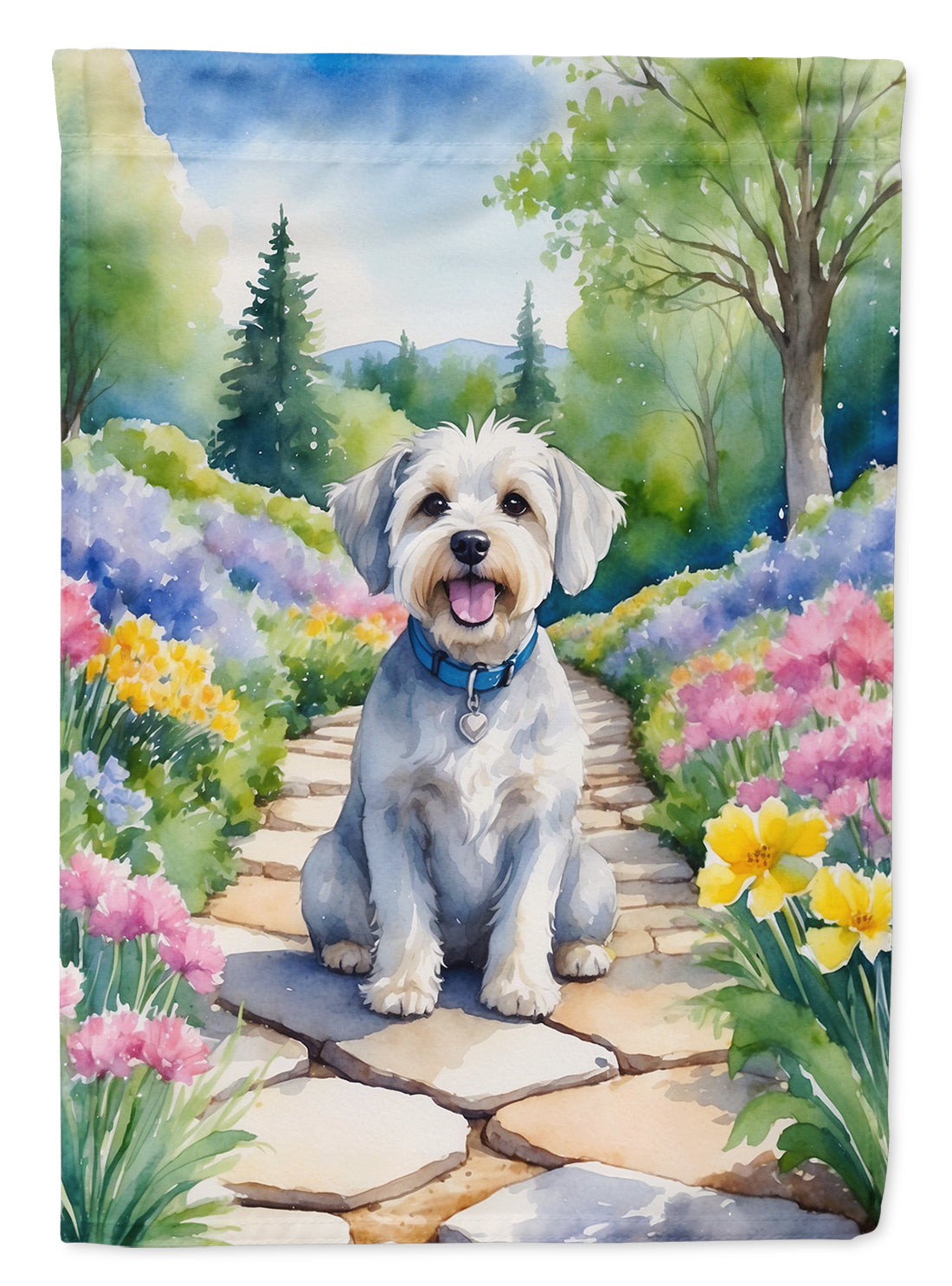 Buy this Dandie Dinmont Terrier Spring Path House Flag