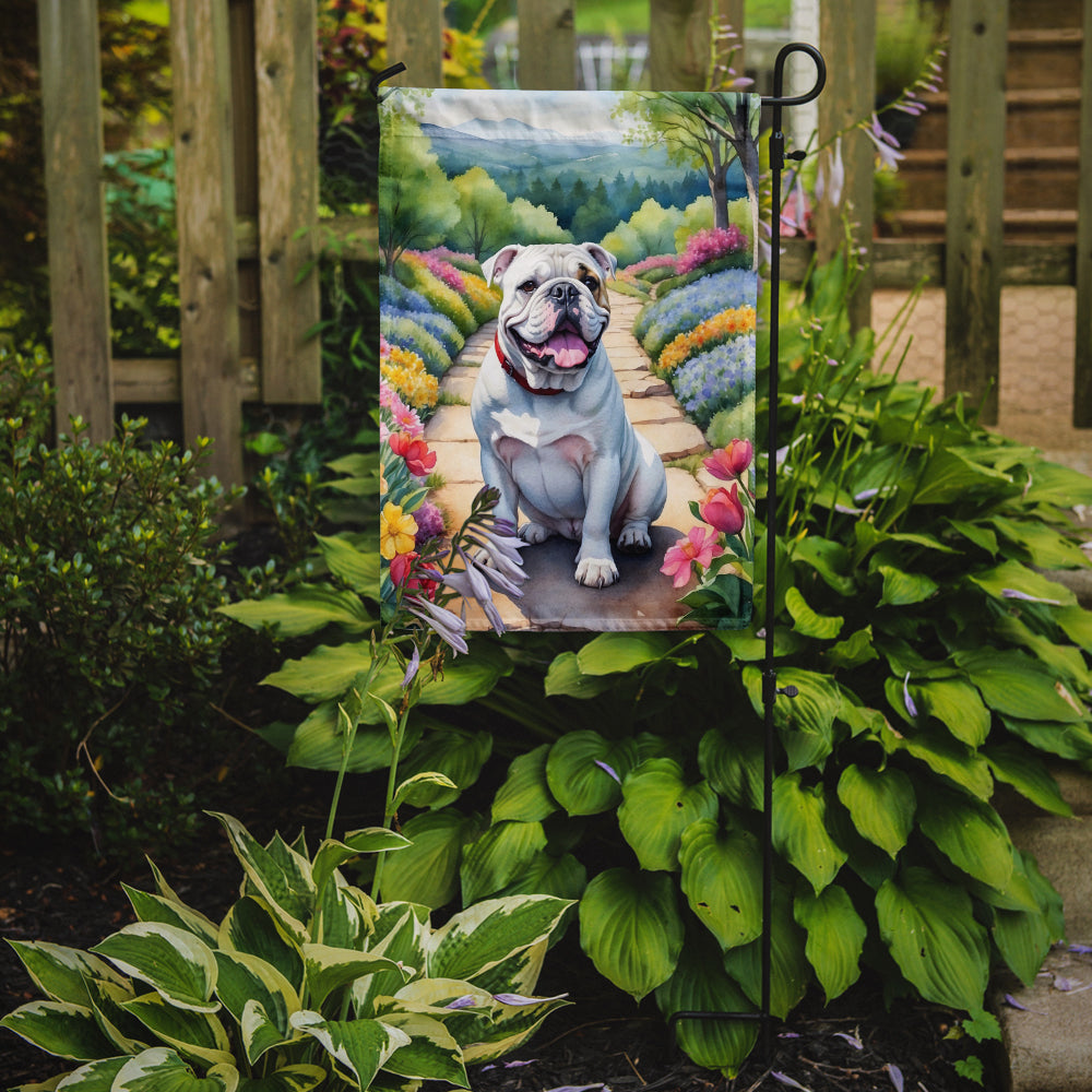Buy this English Bulldog Spring Path Garden Flag
