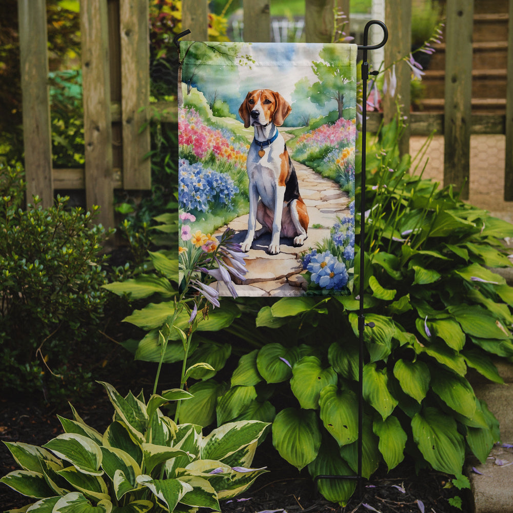 Buy this English Foxhound Spring Path Garden Flag