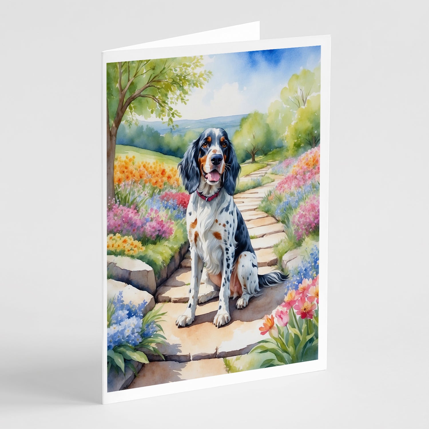 Buy this English Setter Spring Path Greeting Cards Pack of 8