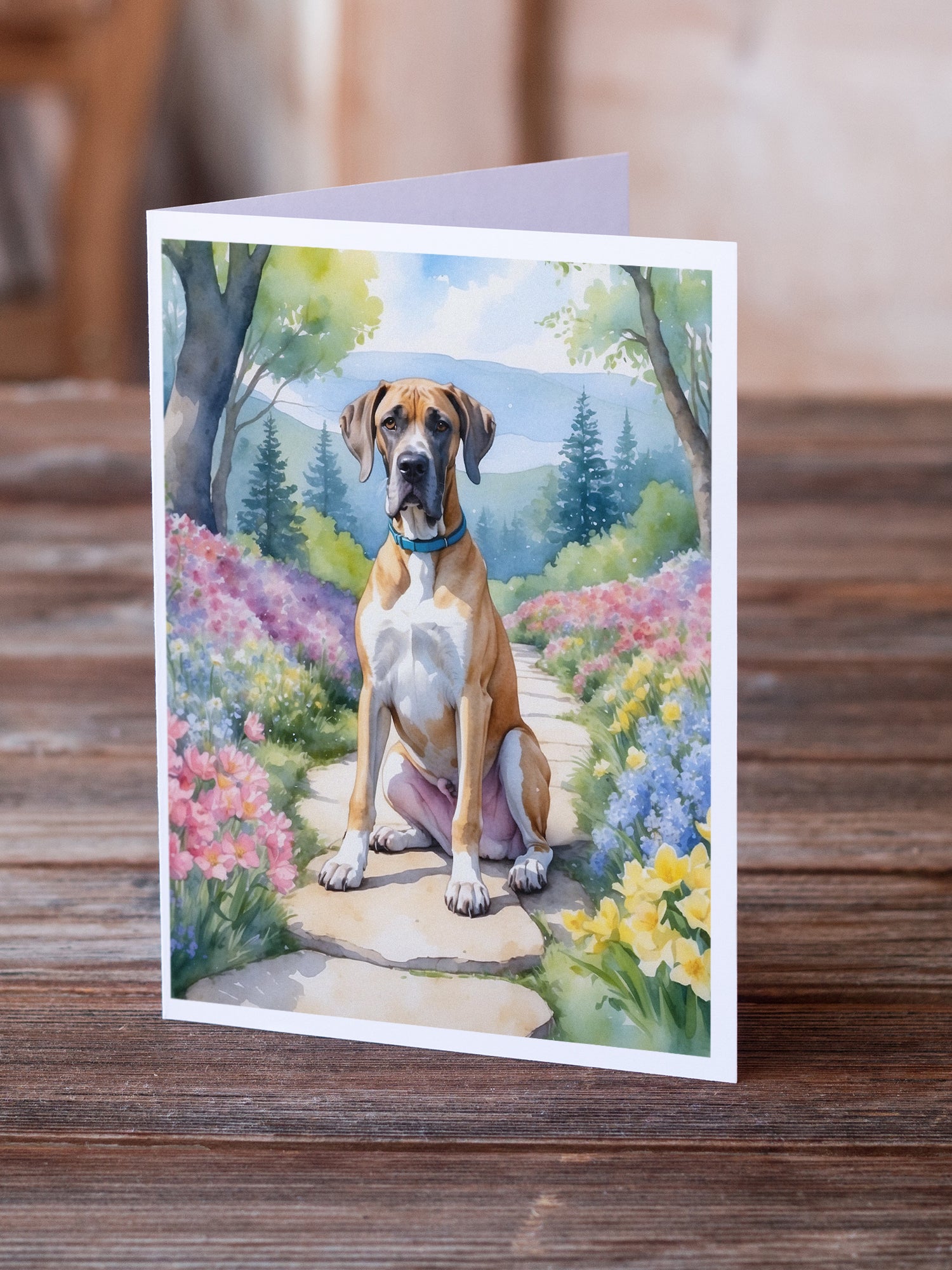 Buy this Great Dane Spring Path Greeting Cards Pack of 8