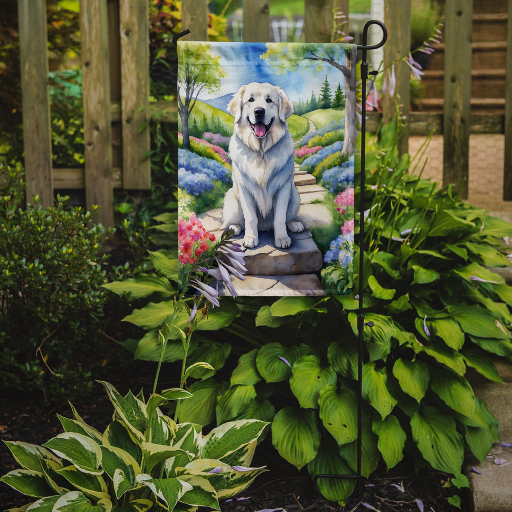 Buy this Great Pyrenees Spring Path Garden Flag