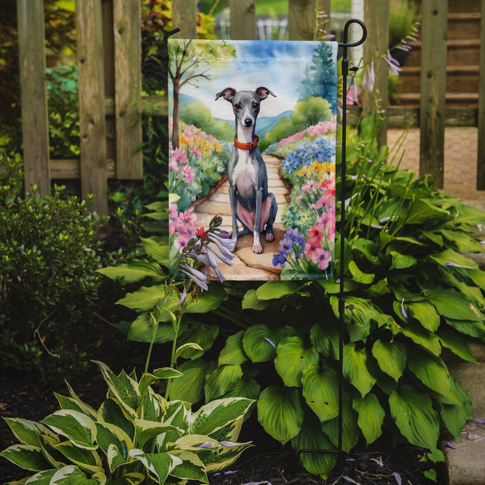 Buy this Italian Greyhound Spring Path Garden Flag