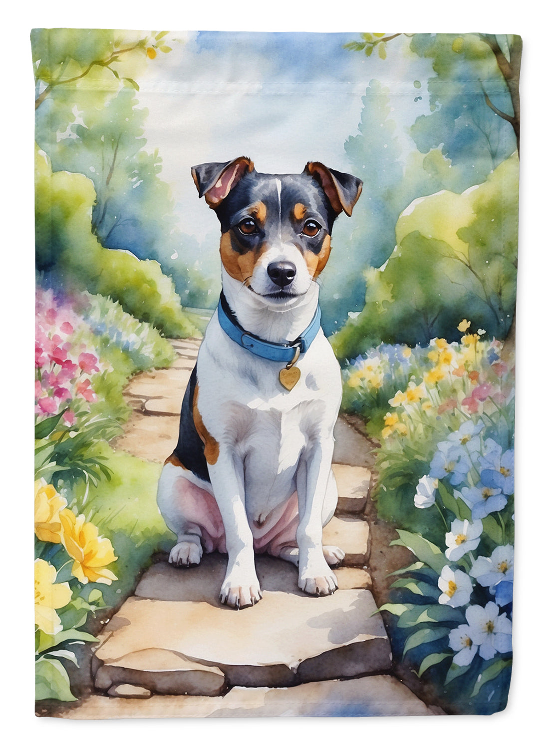 Buy this Jack Russell Terrier Spring Path House Flag