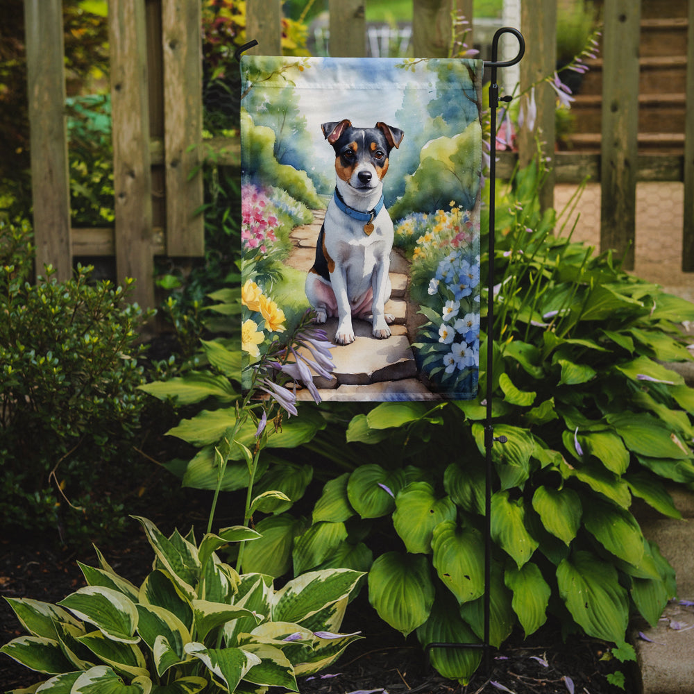 Buy this Jack Russell Terrier Spring Path Garden Flag