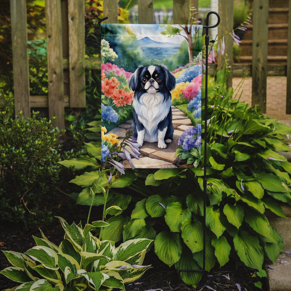 Buy this Japanese Chin Spring Path Garden Flag