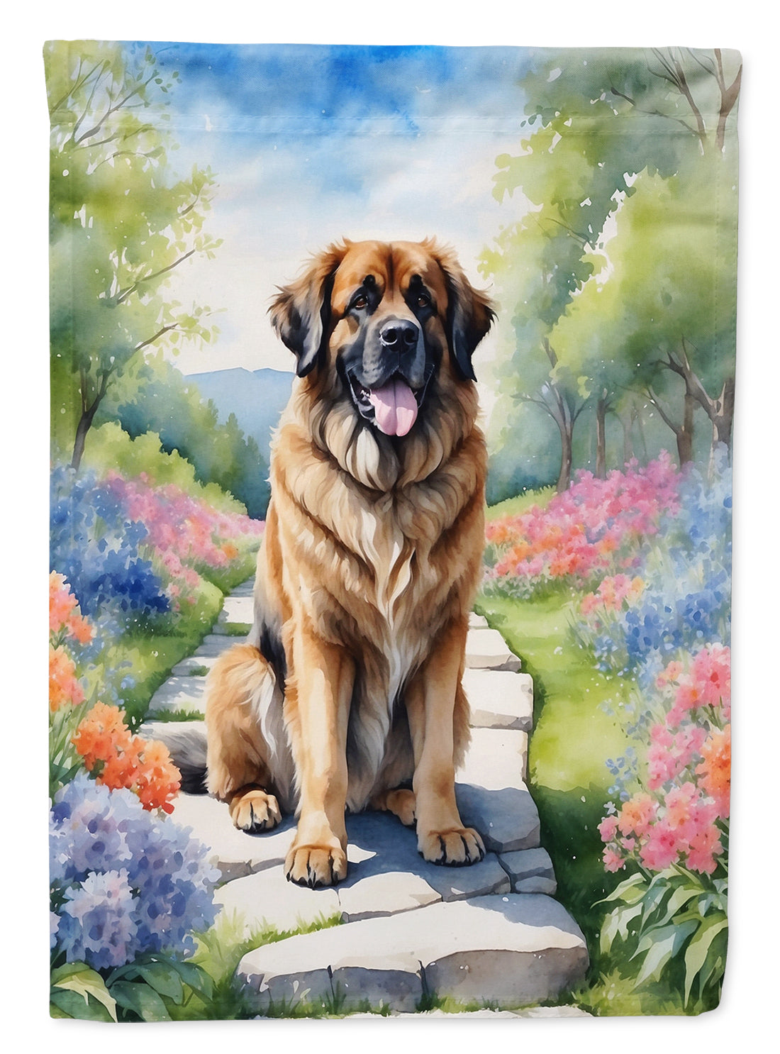 Buy this Leonberger Spring Path House Flag