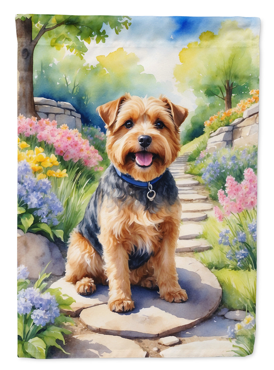 Buy this Norfolk Terrier Spring Path House Flag
