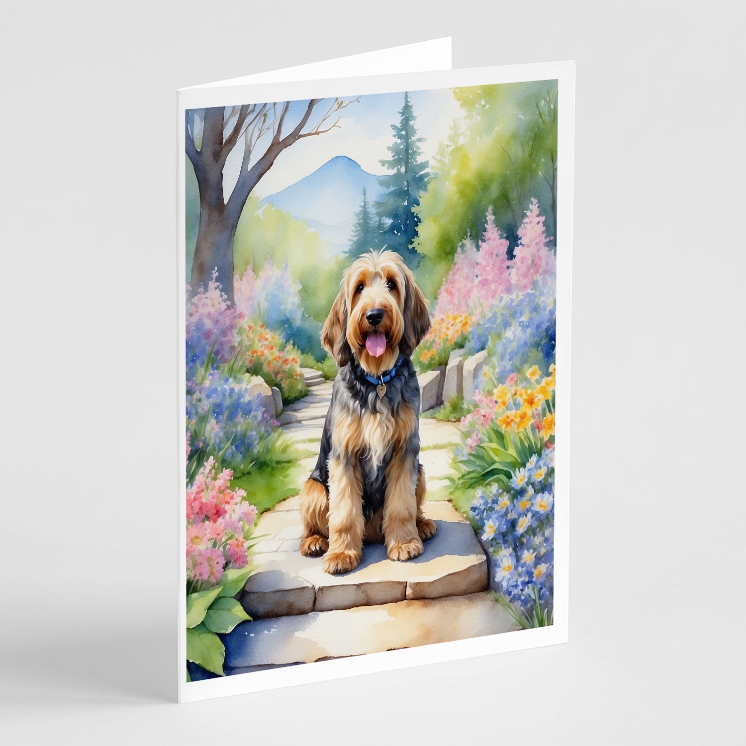 Buy this Otterhound Spring Path Greeting Cards Pack of 8