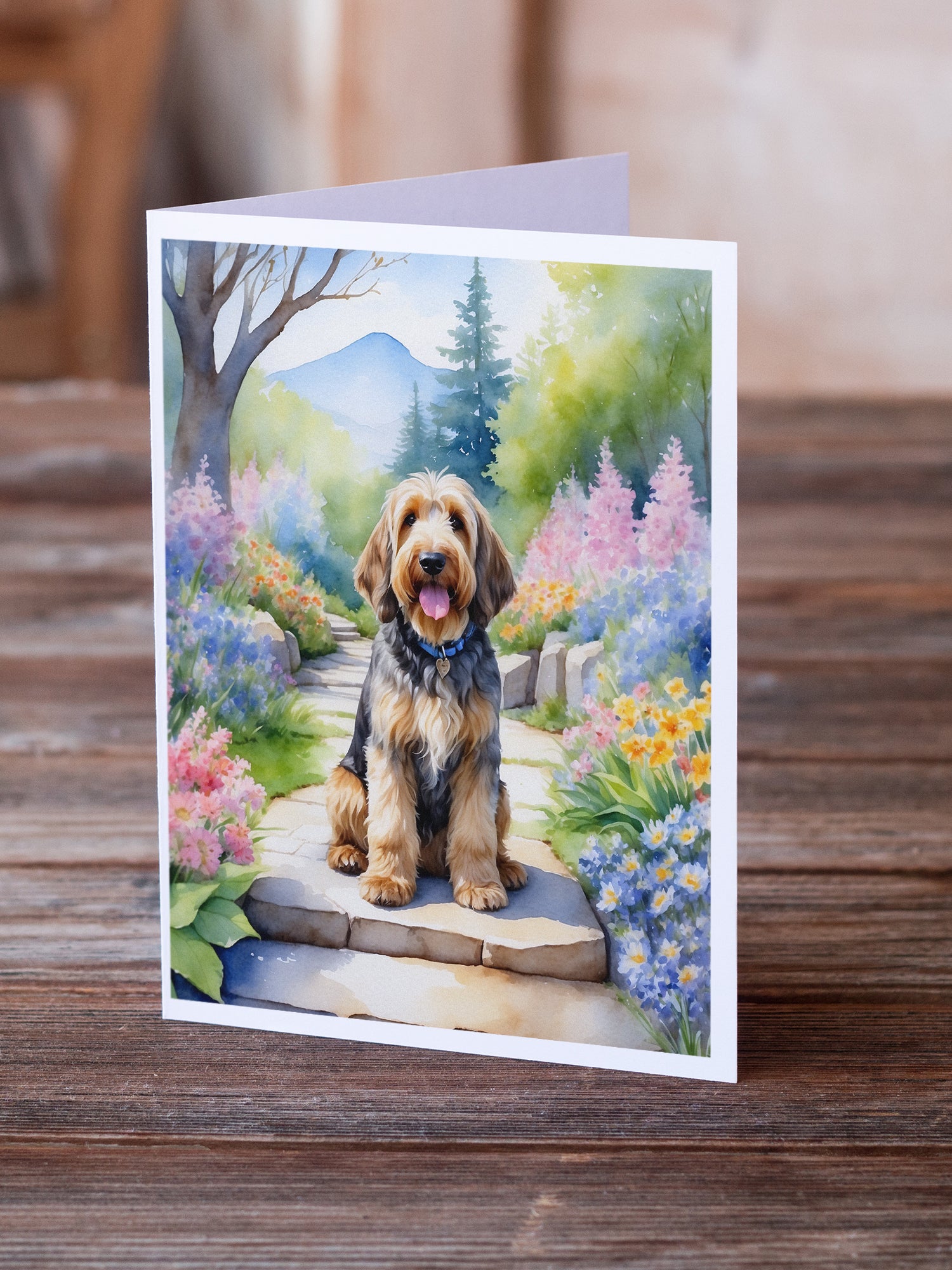 Buy this Otterhound Spring Path Greeting Cards Pack of 8