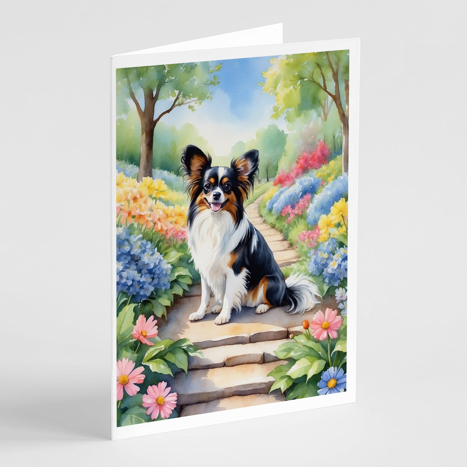 Buy this Papillon Spring Path Greeting Cards Pack of 8