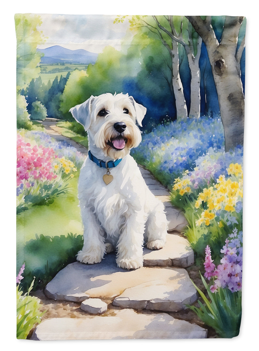 Buy this Sealyham Terrier Spring Path House Flag