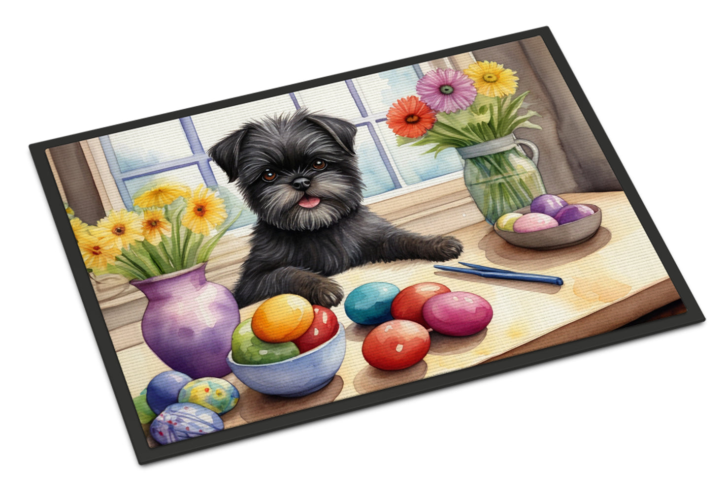 Buy this Decorating Easter Affenpinscher Doormat