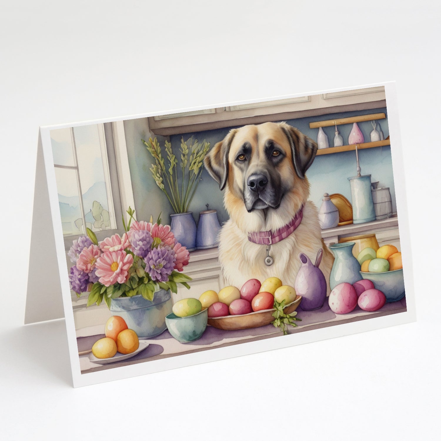 Buy this Decorating Easter Anatolian Shepherd Dog Greeting Cards Pack of 8