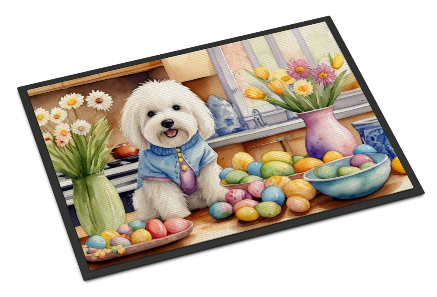 Buy this Decorating Easter Coton de Tulear Doormat