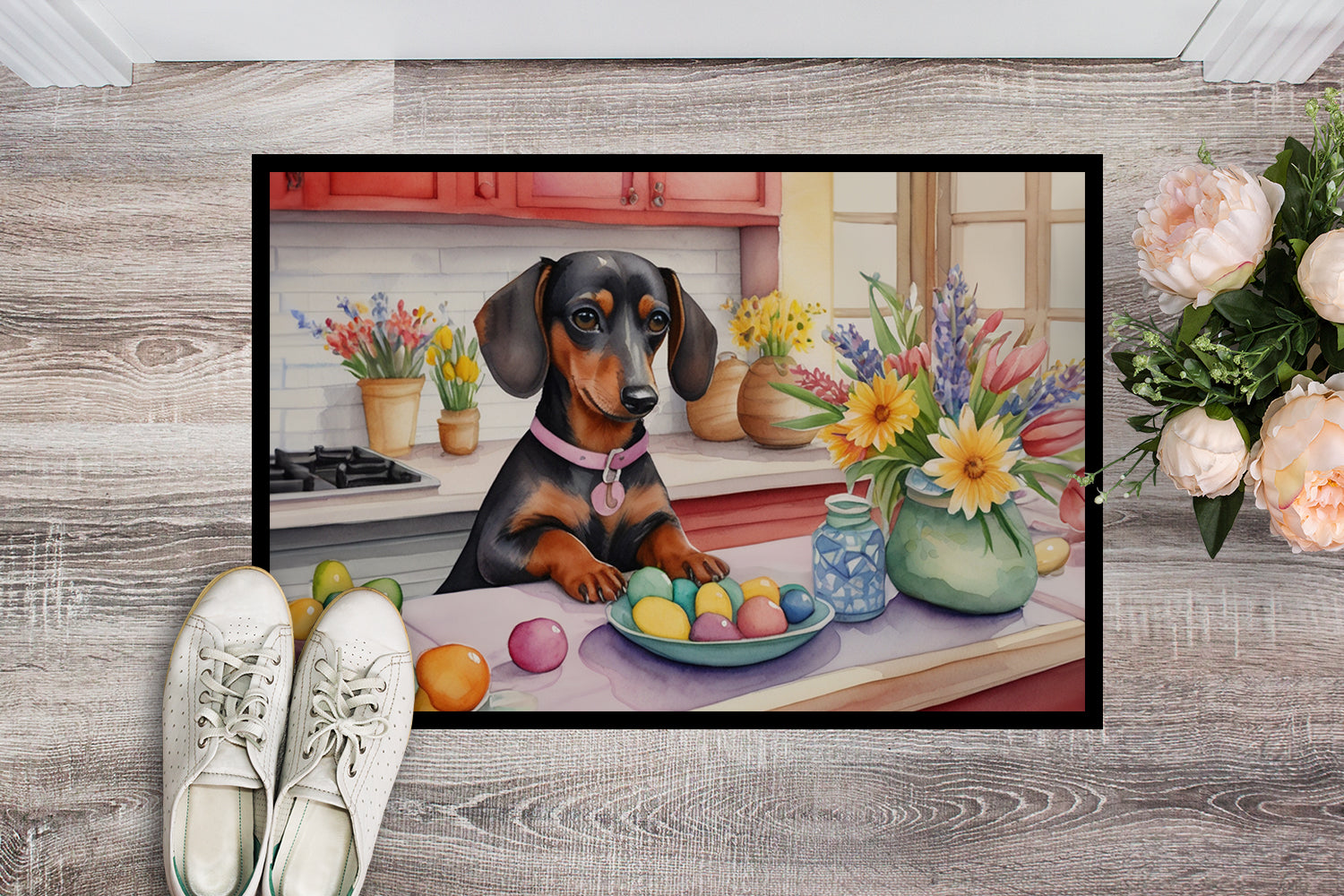 Buy this Decorating Easter Dachshund Doormat