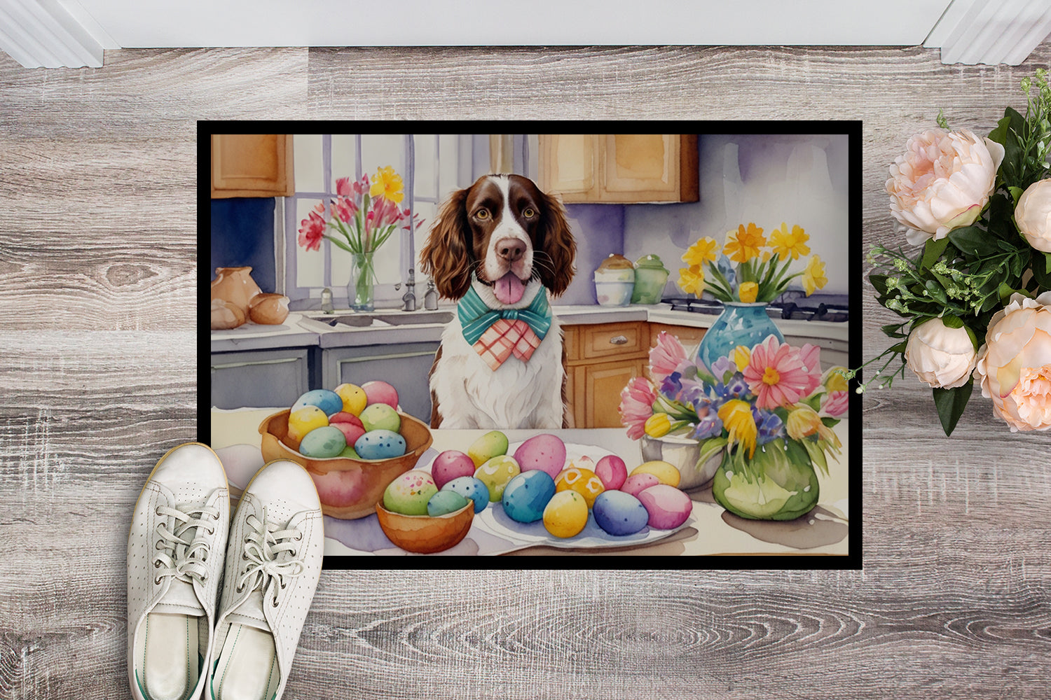 Buy this Decorating Easter English Springer Spaniel Doormat