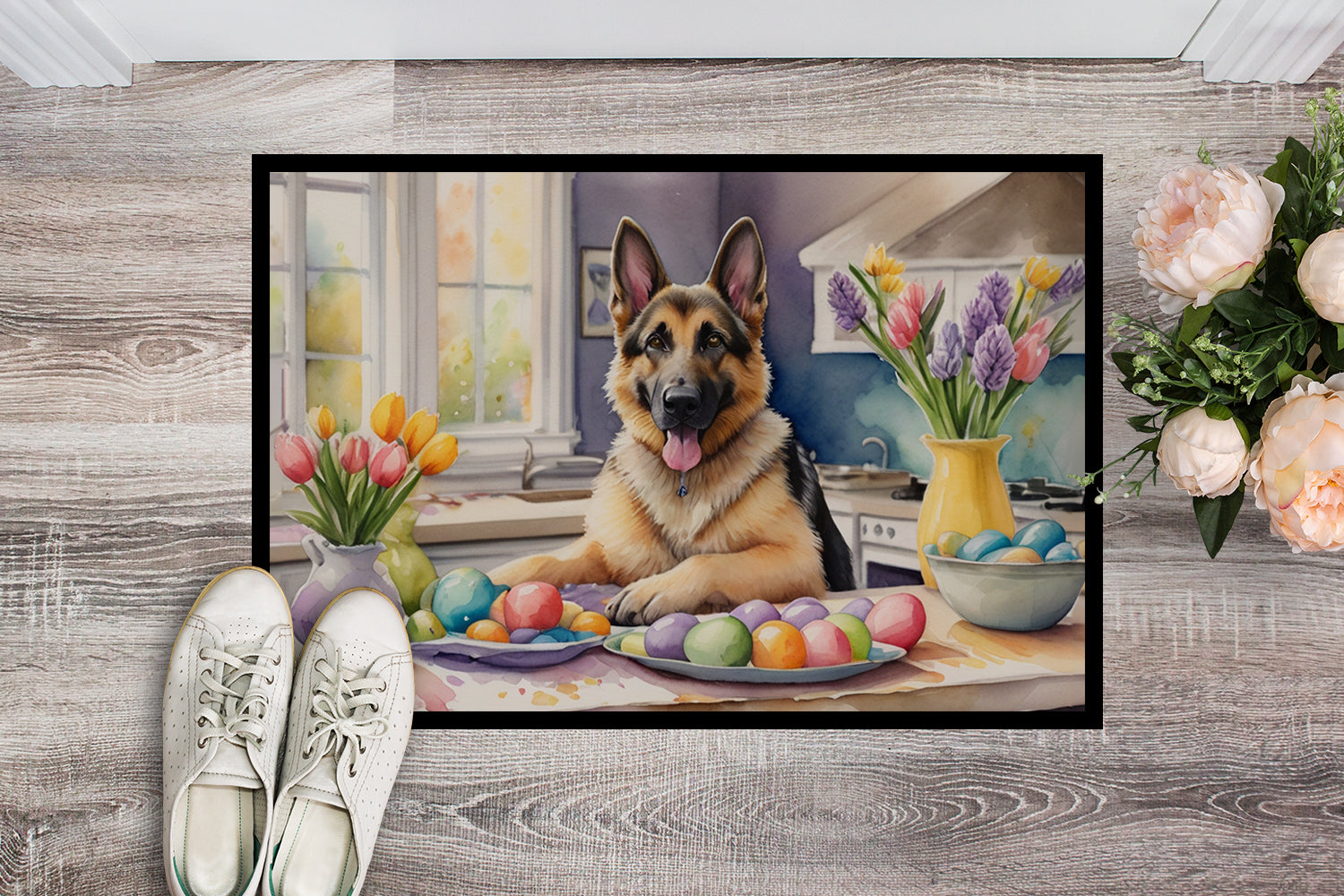 Buy this Decorating Easter German Shepherd Doormat