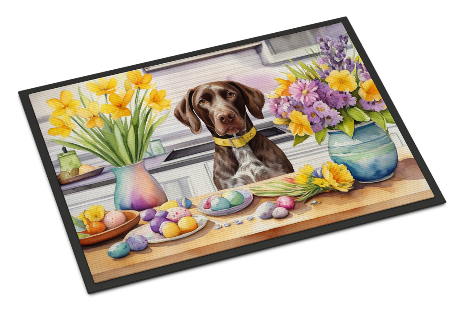 Buy this Decorating Easter German Shorthaired Pointer Doormat