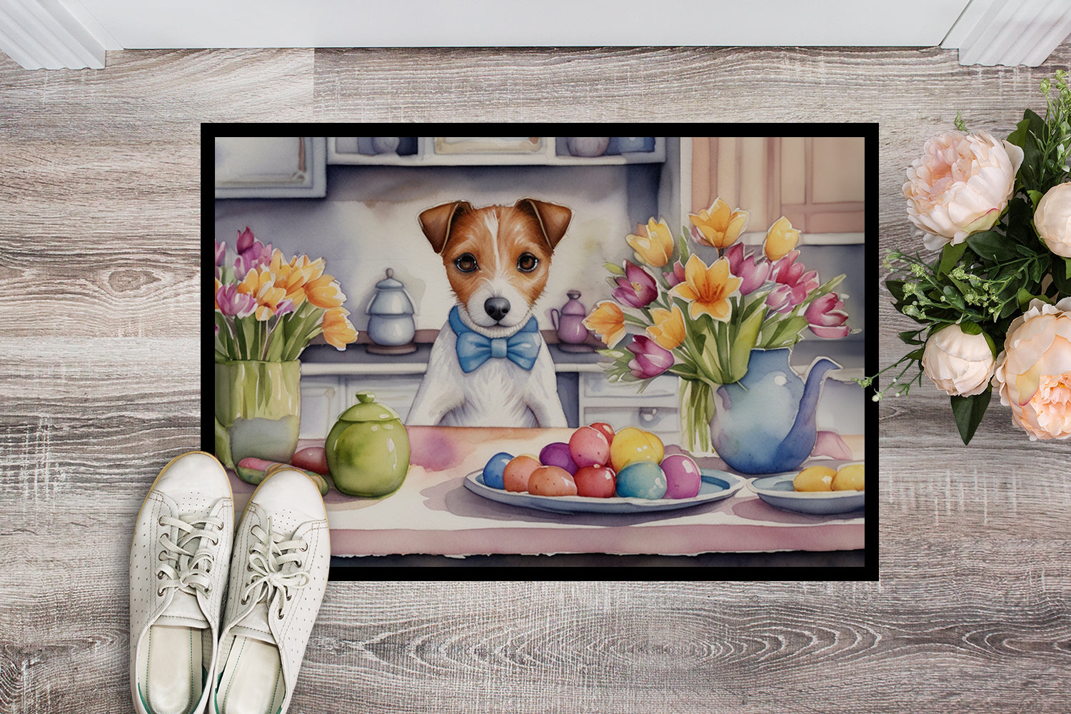 Buy this Decorating Easter Jack Russell Terrier Doormat