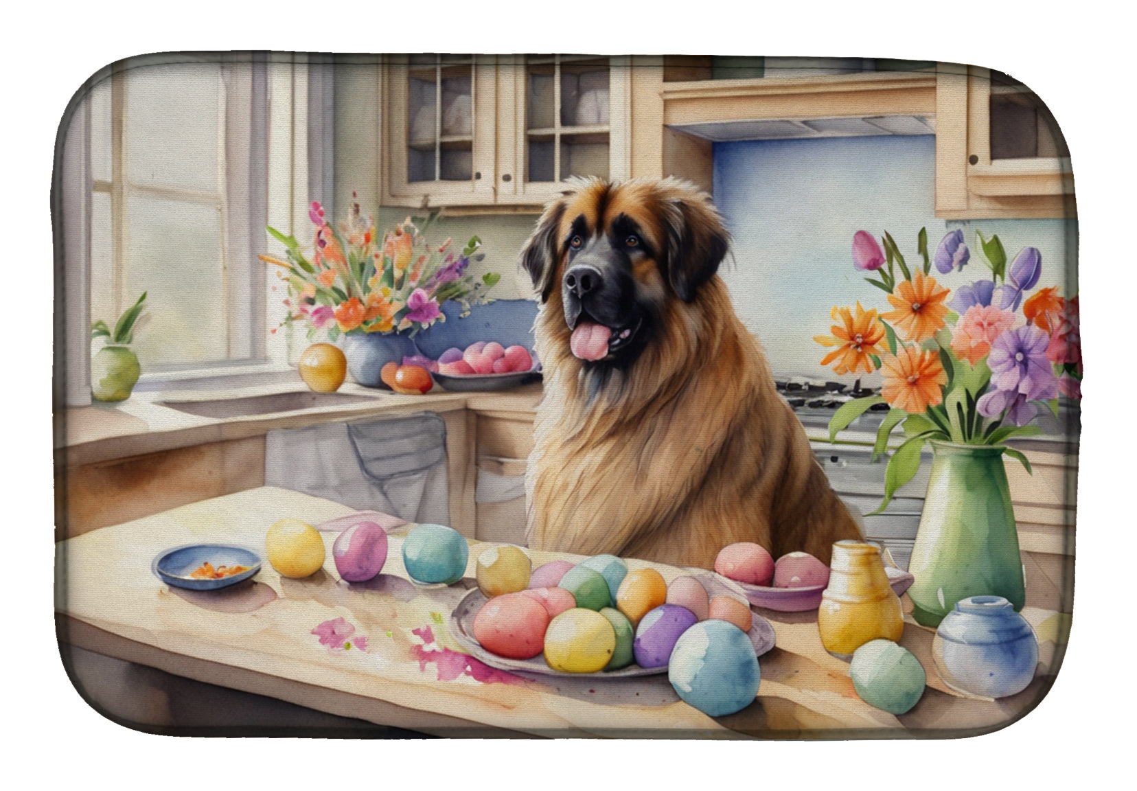 Buy this Decorating Easter Leonberger Dish Drying Mat