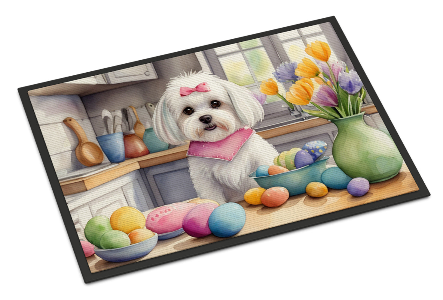 Buy this Decorating Easter Maltese Doormat