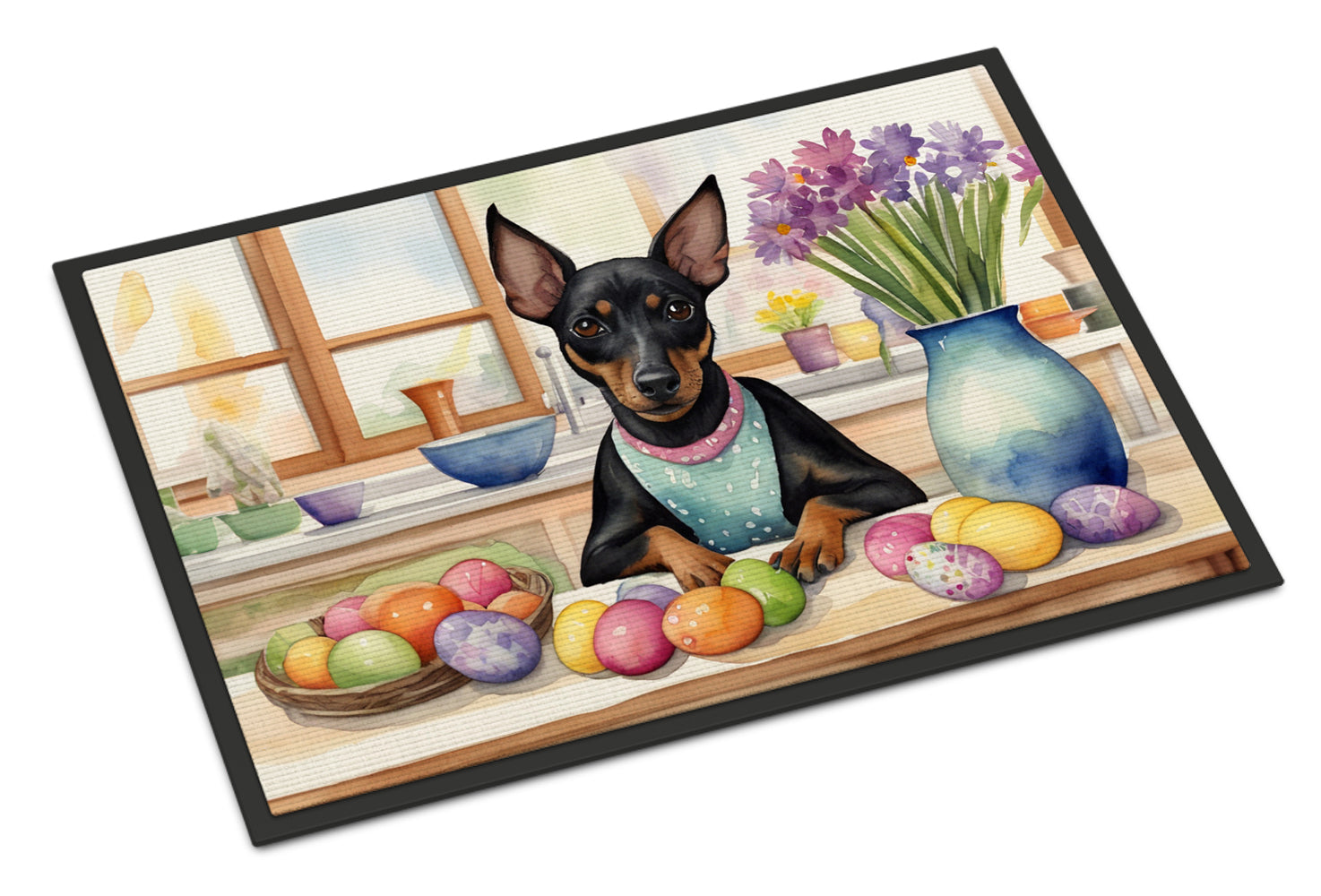 Buy this Decorating Easter Manchester Terrier Doormat