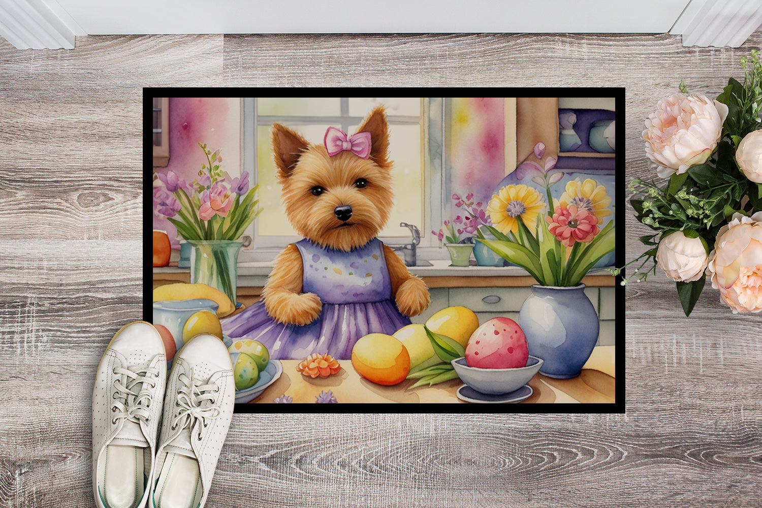 Buy this Decorating Easter Norwich Terrier Doormat