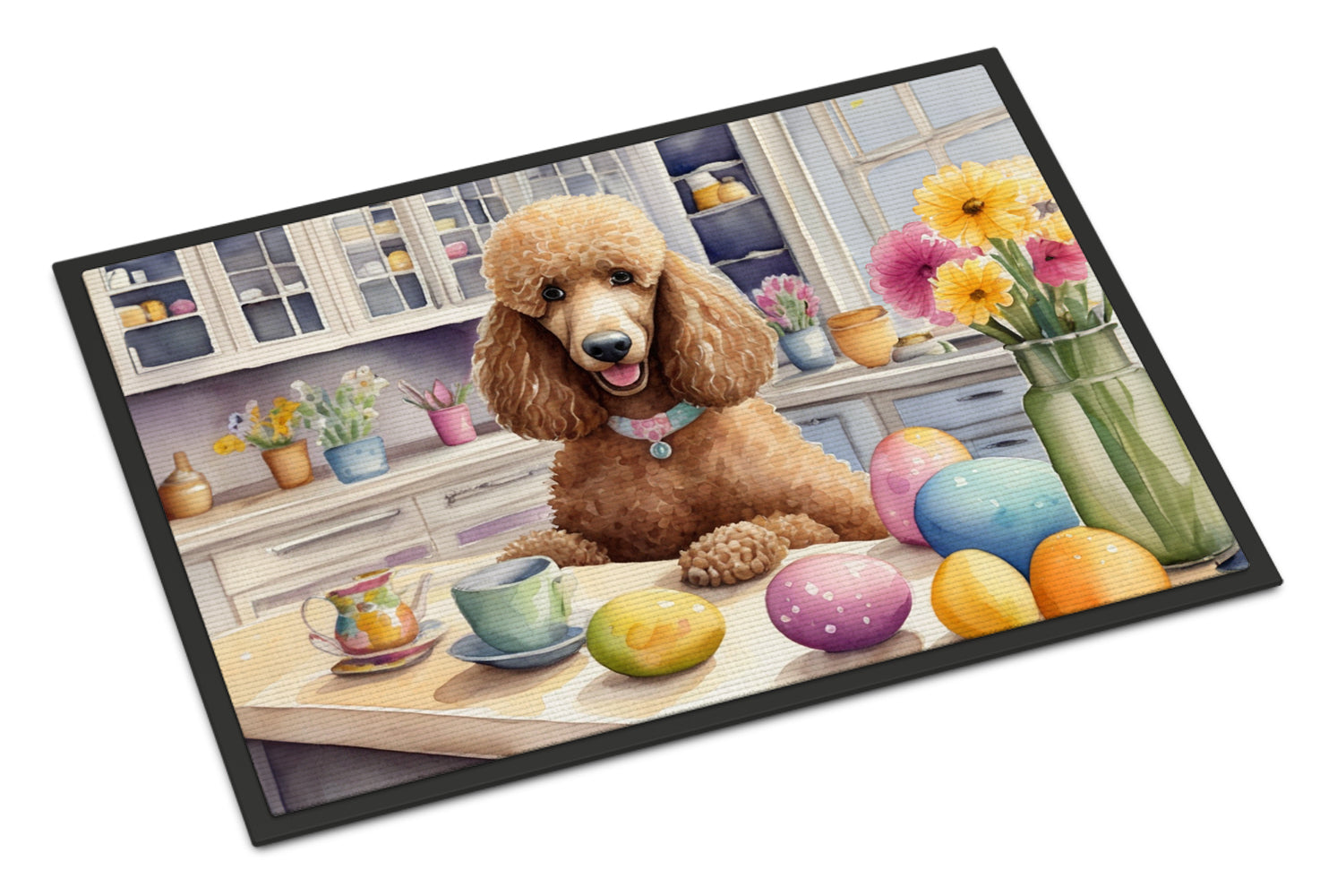 Buy this Decorating Easter Poodle Doormat