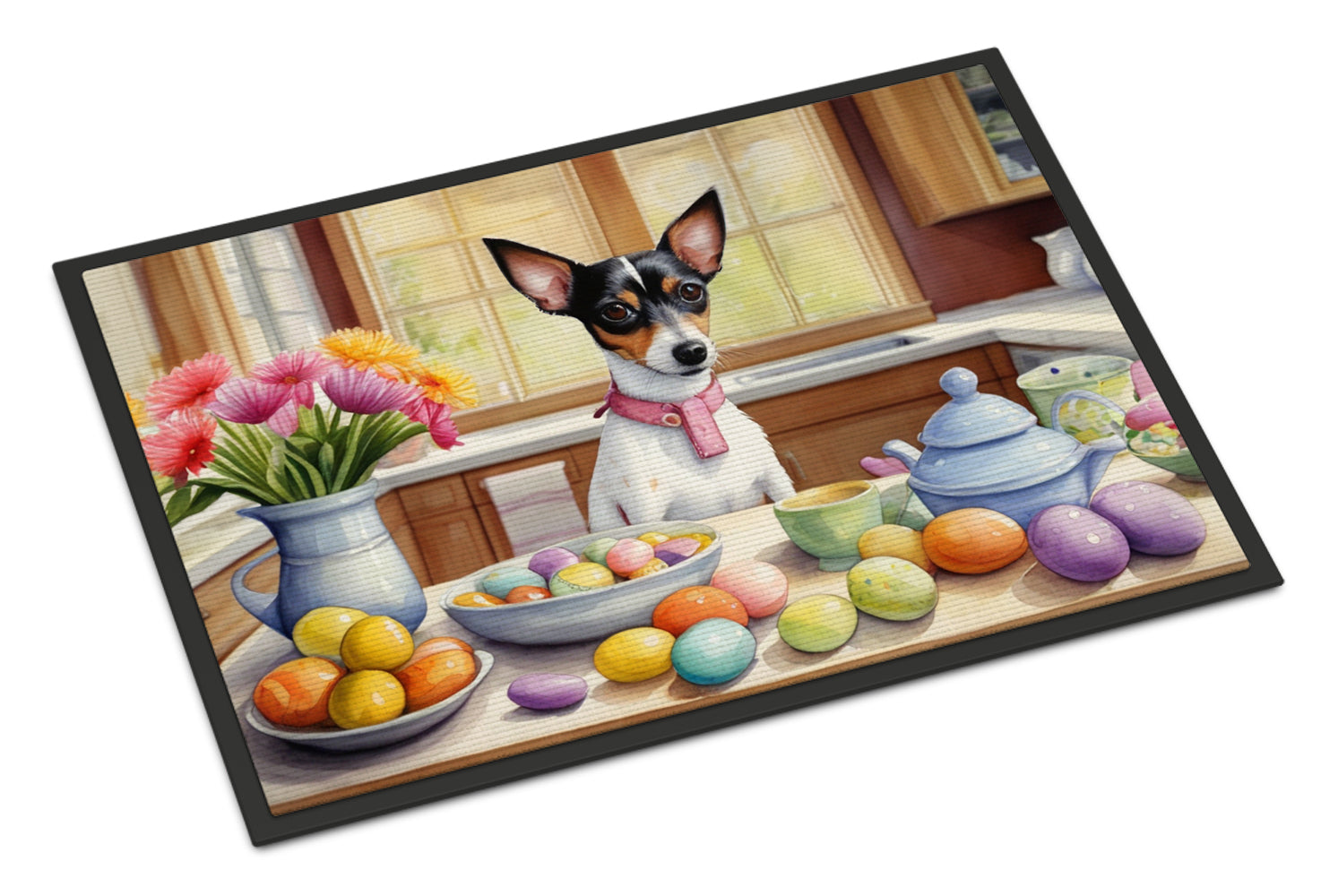 Buy this Decorating Easter Rat Terrier Doormat