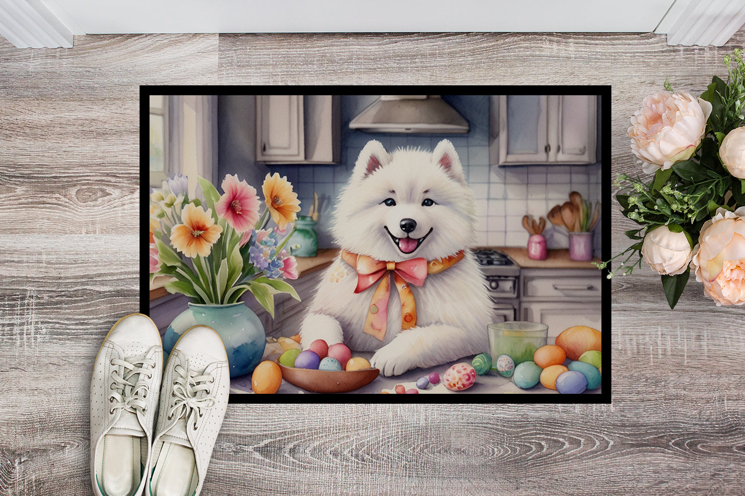 Buy this Decorating Easter Samoyed Doormat