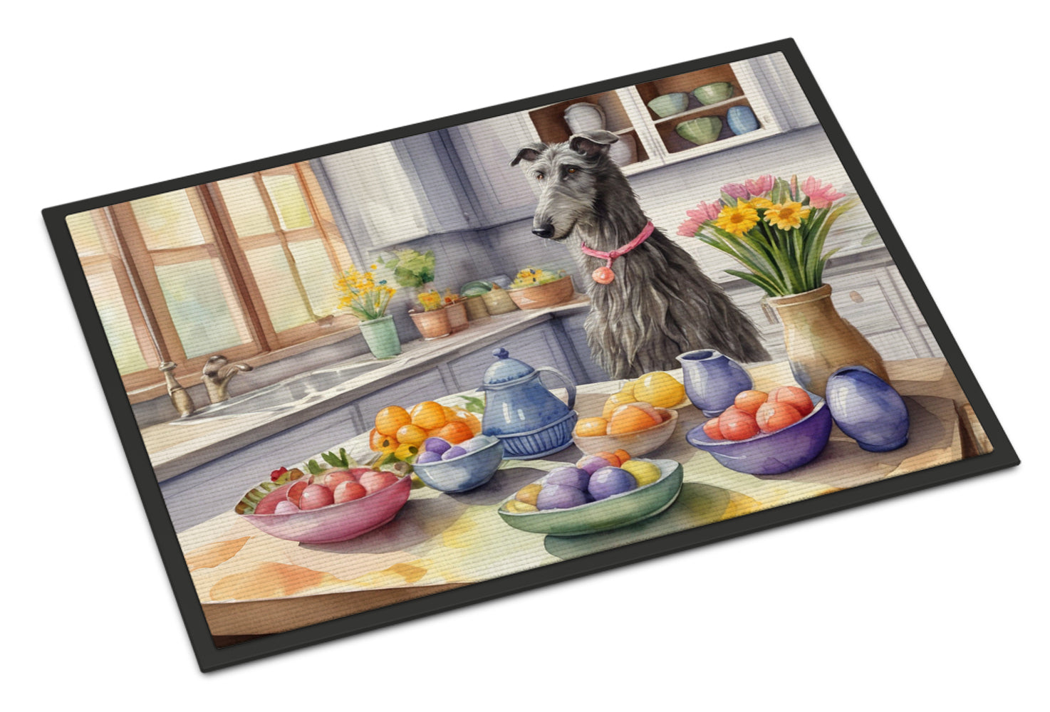 Buy this Decorating Easter Scottish Deerhound Doormat
