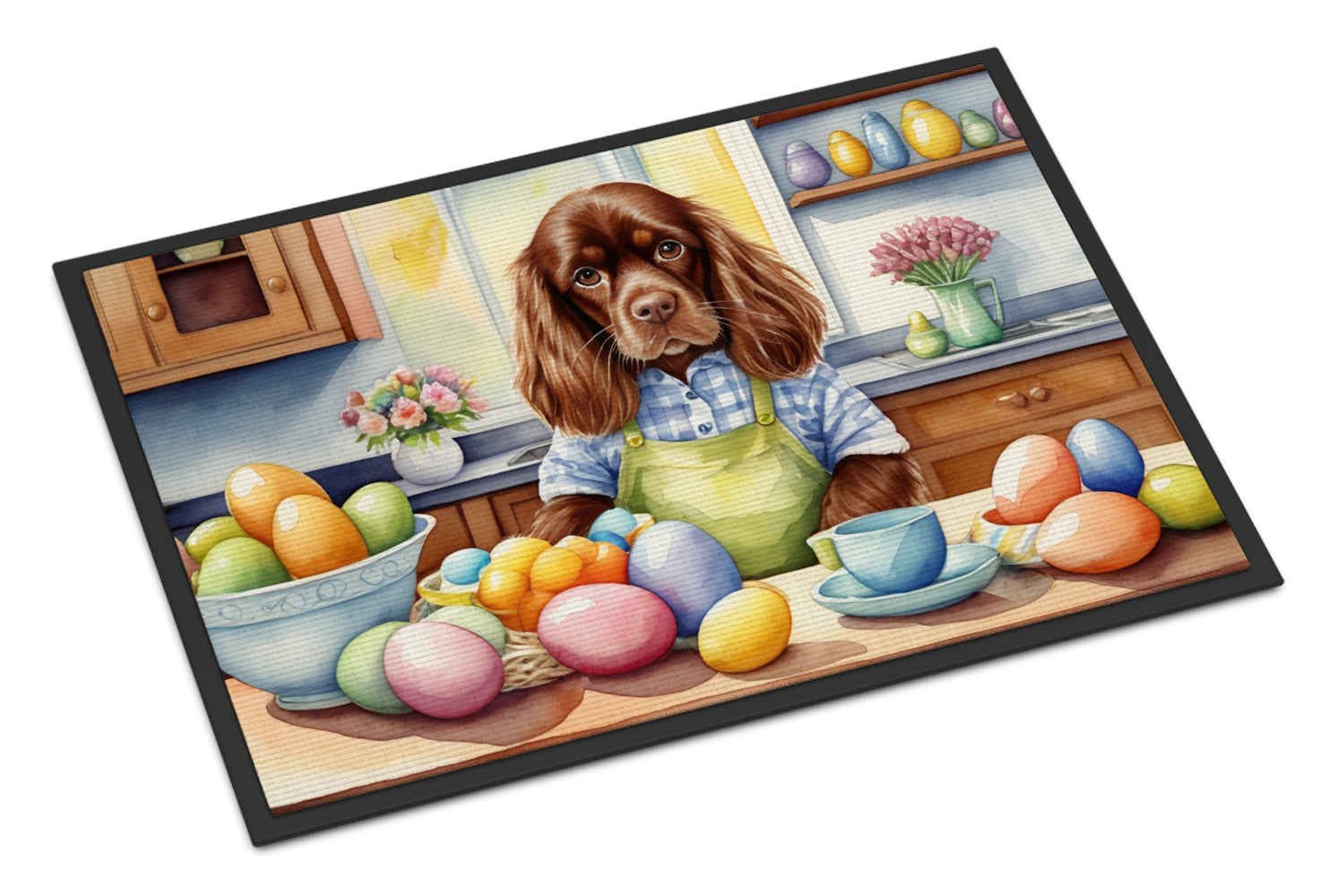 Buy this Decorating Easter Sussex Spaniel Doormat