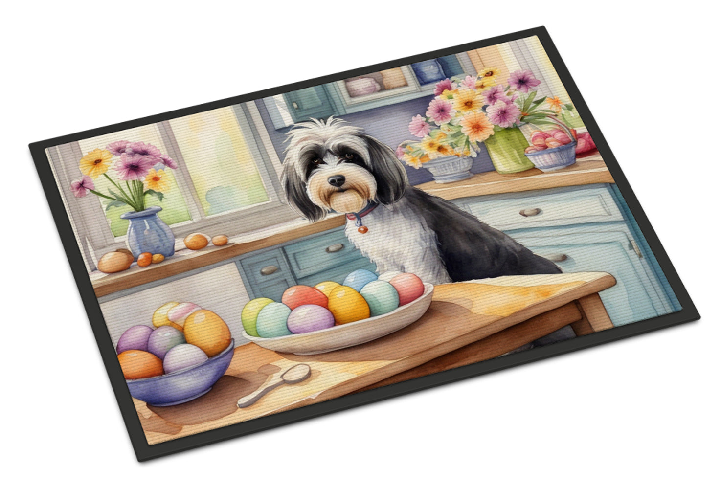 Buy this Decorating Easter Tibetan Terrier Doormat