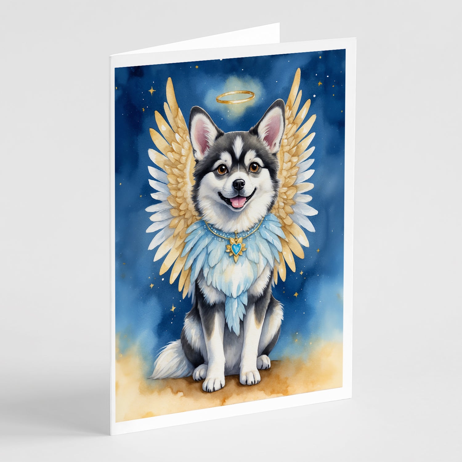 Buy this Alaskan Klee Kai My Angel Greeting Cards Pack of 8