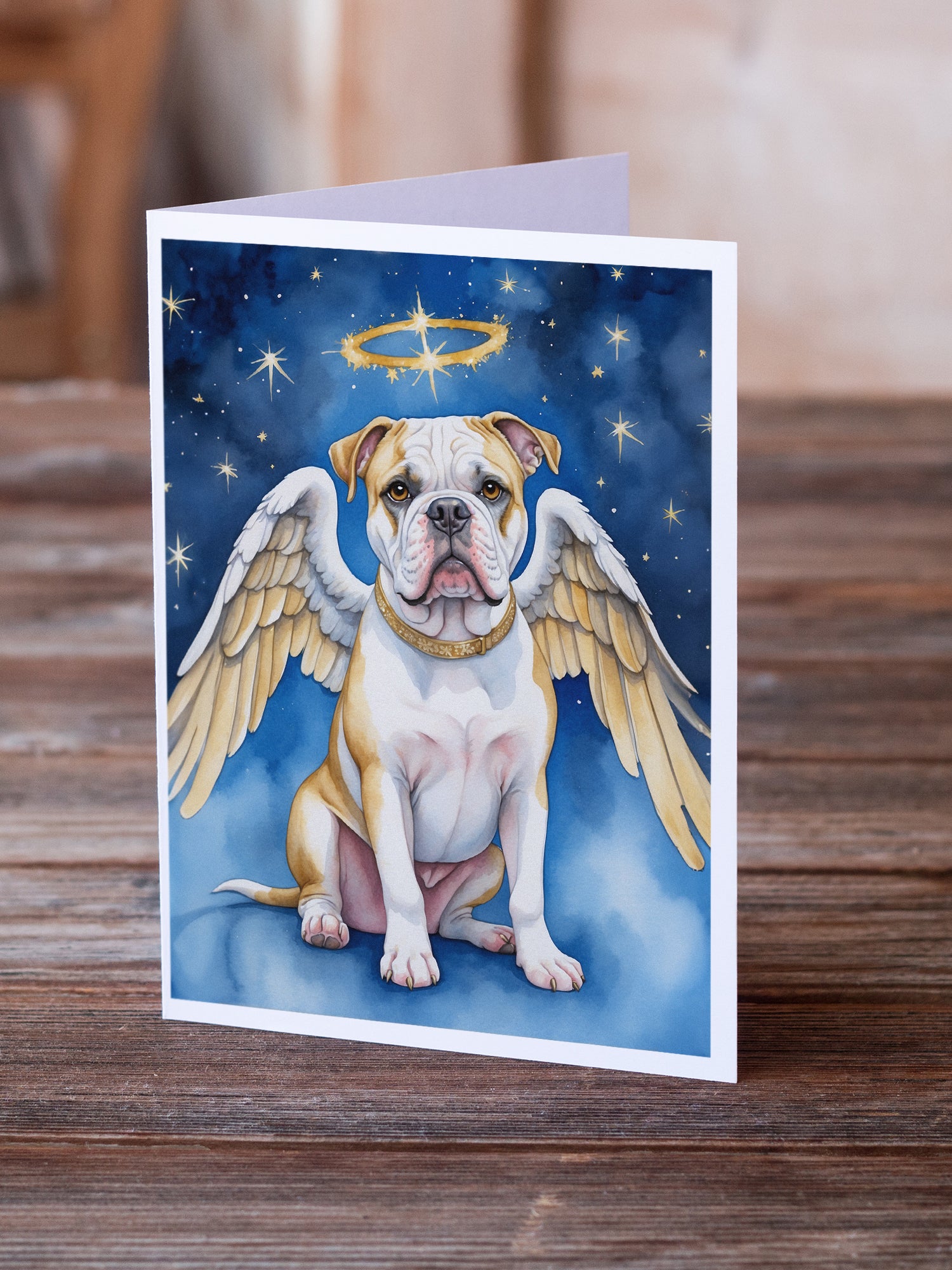American Bulldog My Angel Greeting Cards Pack of 8