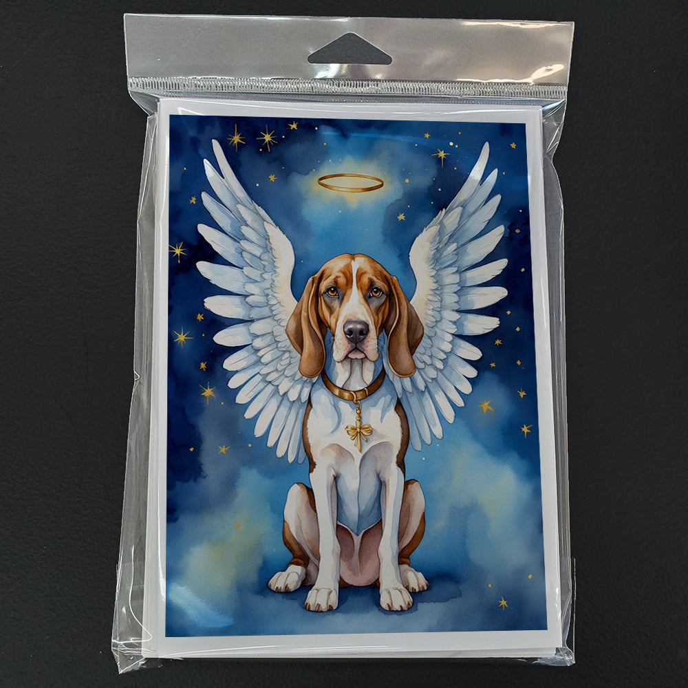 American English Coonhound My Angel Greeting Cards Pack of 8