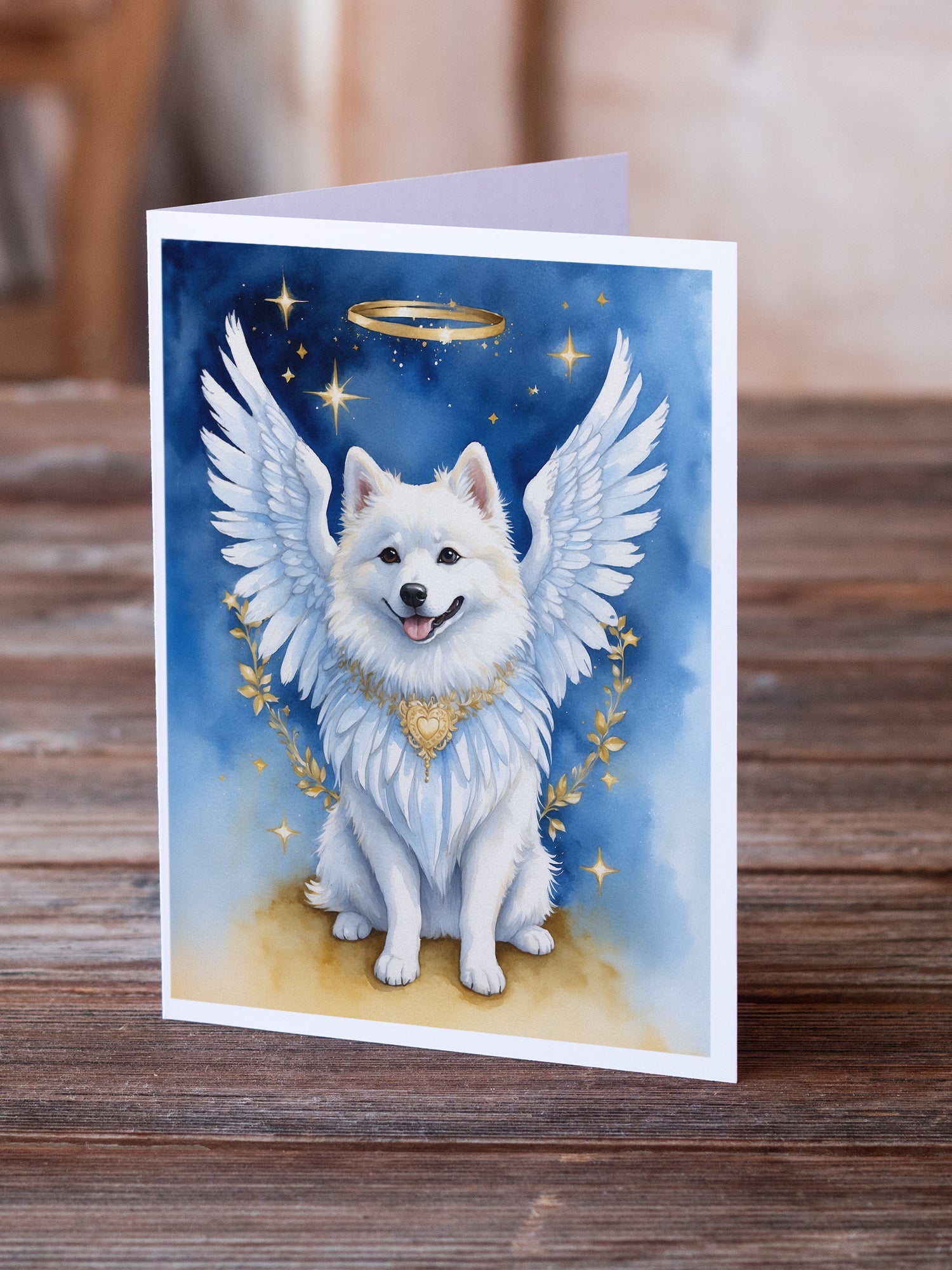 American Eskimo My Angel Greeting Cards Pack of 8