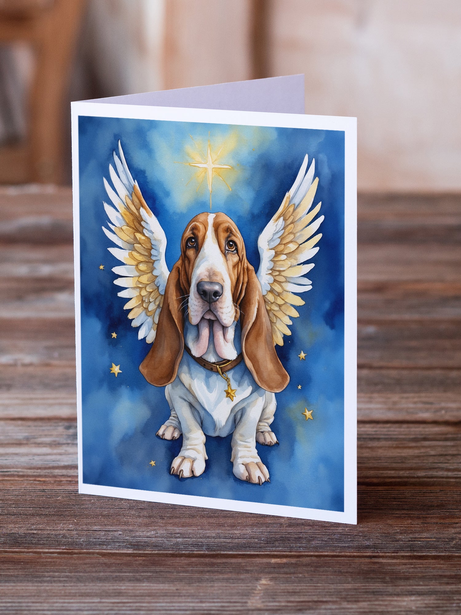 Basset Hound My Angel Greeting Cards Pack of 8