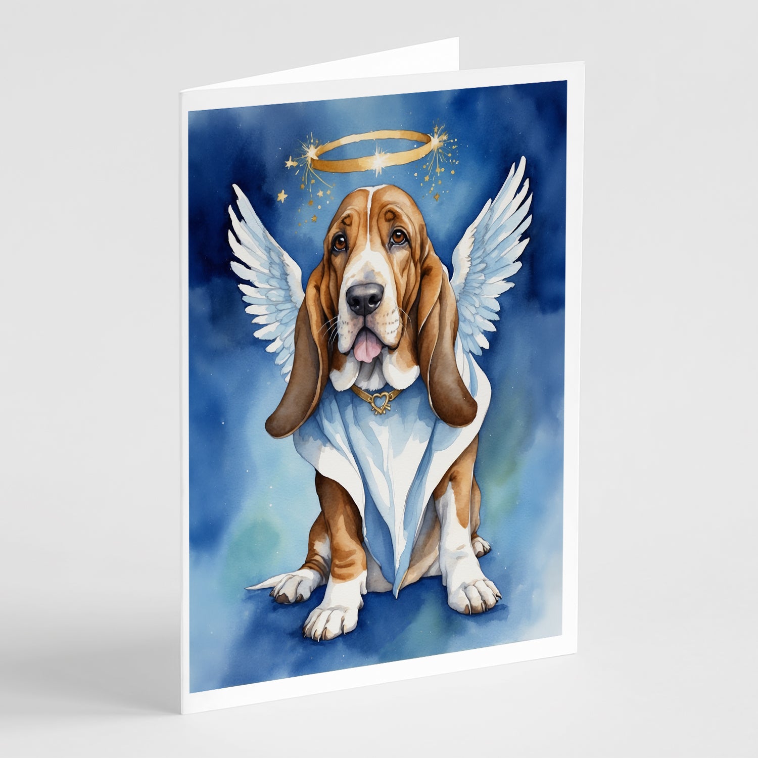 Buy this Basset Hound My Angel Greeting Cards Pack of 8