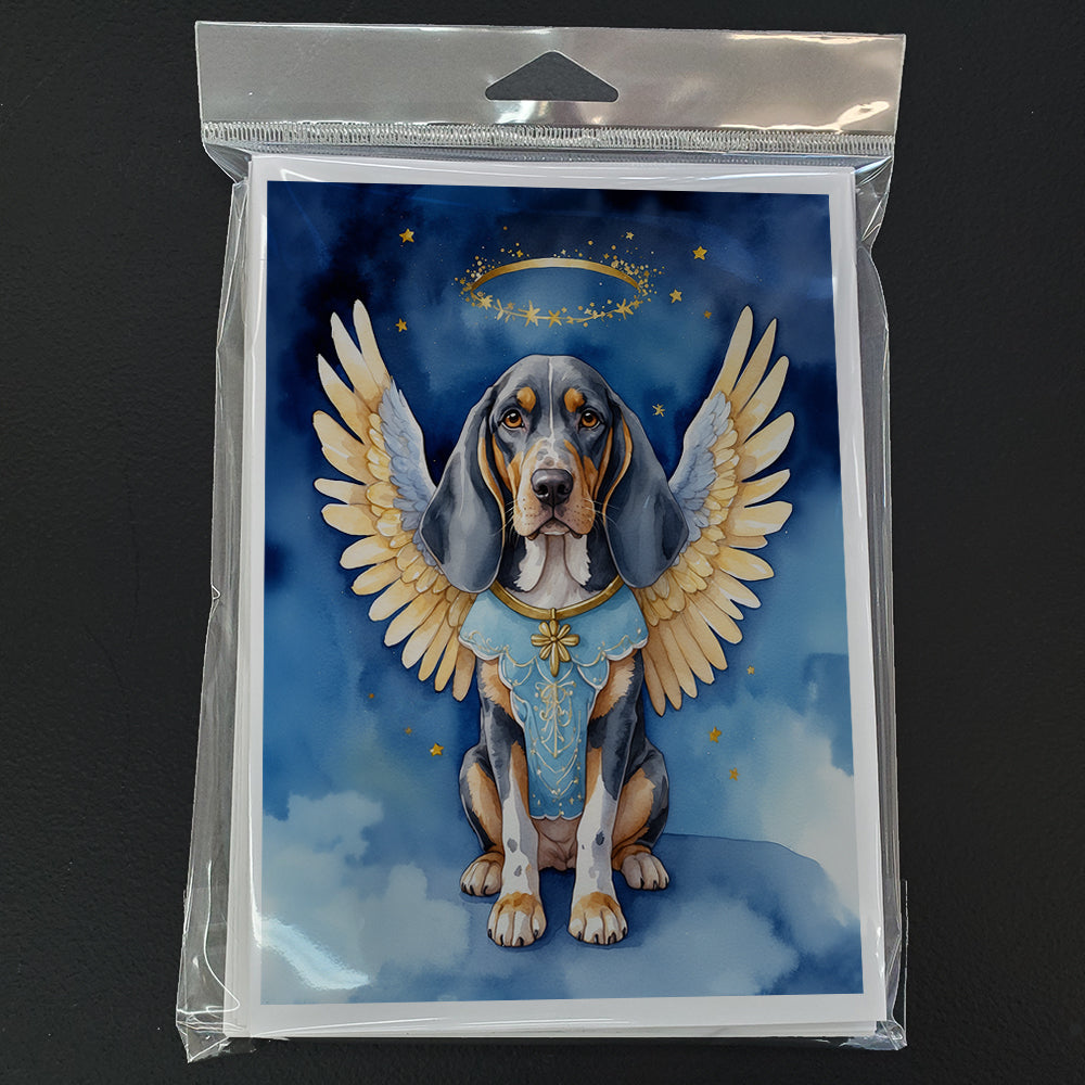 Bluetick Coonhound My Angel Greeting Cards Pack of 8