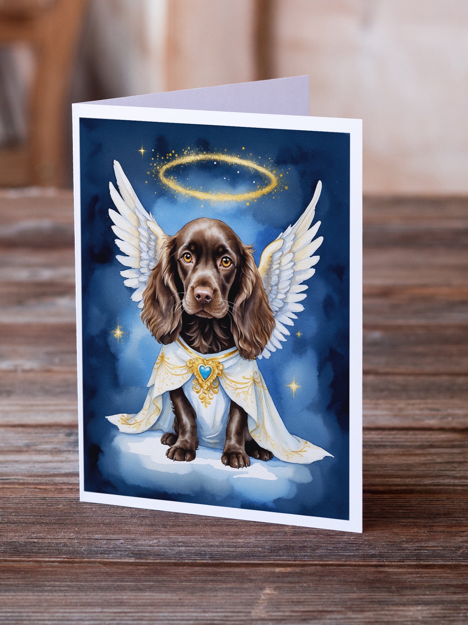 Boykin Spaniel My Angel Greeting Cards Pack of 8