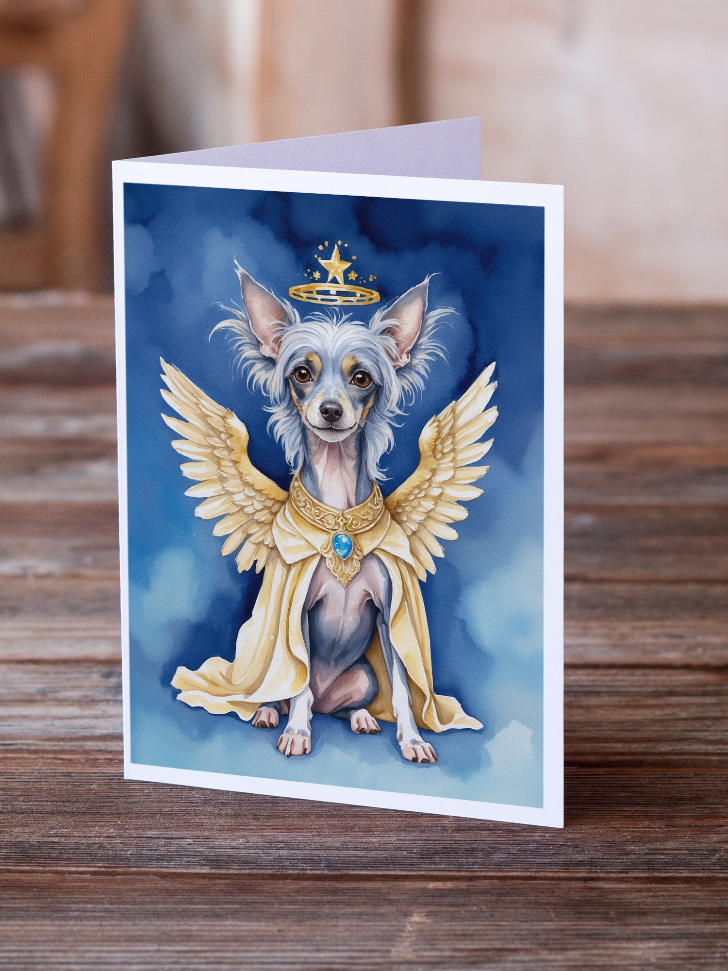 Chinese Crested My Angel Greeting Cards Pack of 8