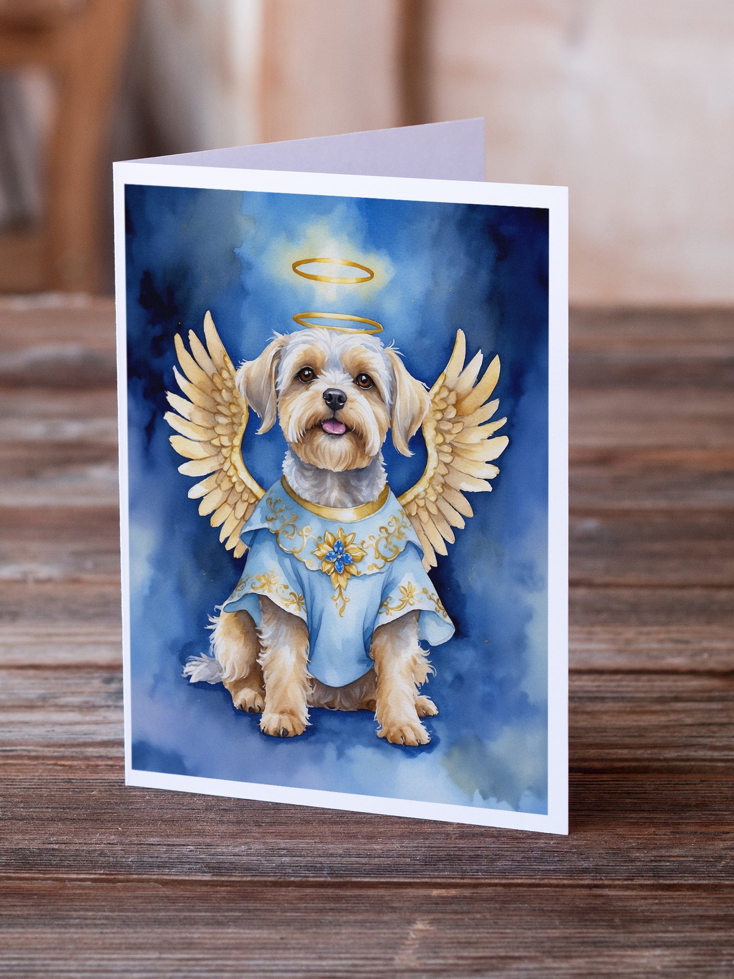 Dandie Dinmont Terrier My Angel Greeting Cards Pack of 8