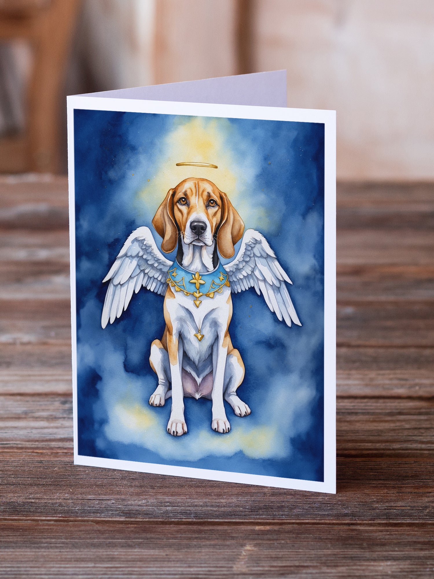 English Foxhound My Angel Greeting Cards Pack of 8
