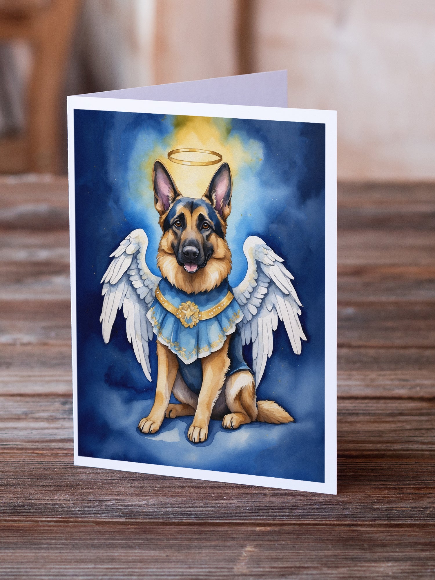 German Shepherd My Angel Greeting Cards Pack of 8