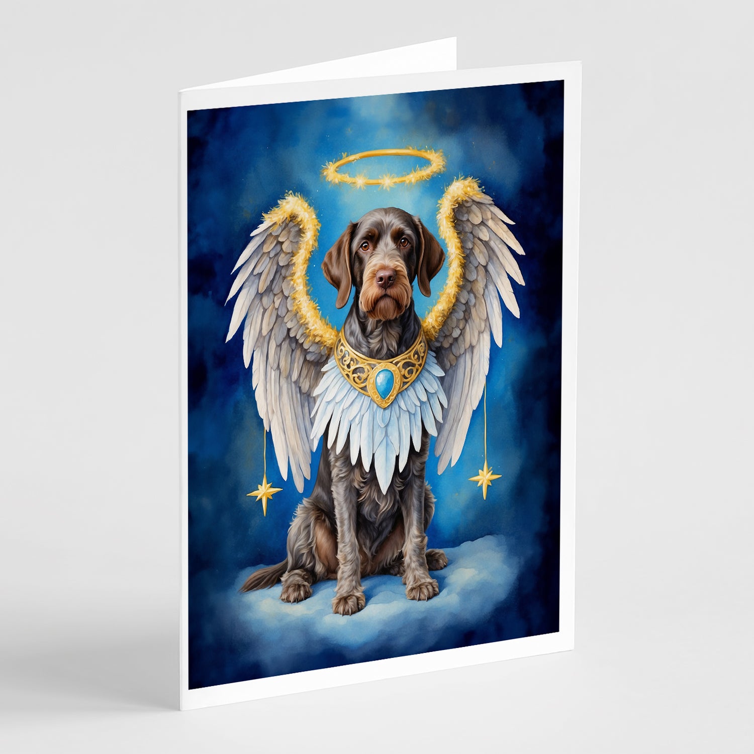 Buy this German Wirehaired Pointer My Angel Greeting Cards Pack of 8