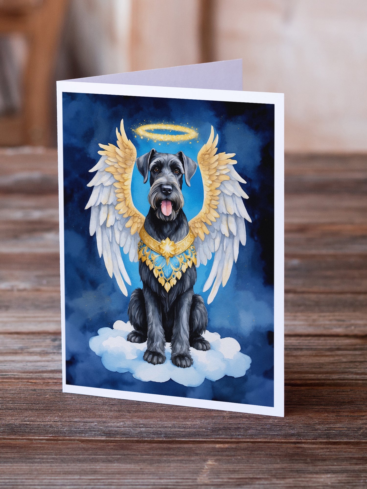 Giant Schnauzer My Angel Greeting Cards Pack of 8